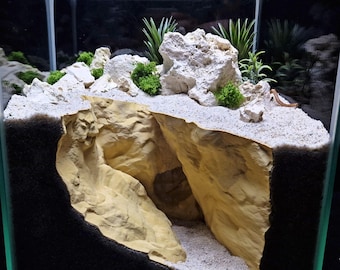Deep Ravine - Aquarium Cave | Fish Shelter, Terrarium Decor