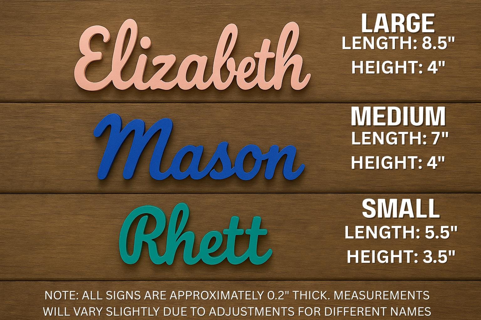 Personalized 3D Printed Name Sign – Custom Door or Wall Décor for Kids ...