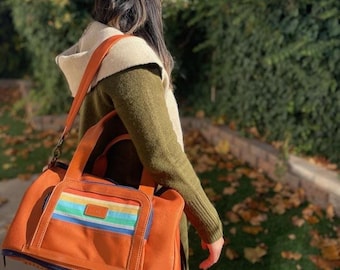 Convertible Duffle Bag with Room for Shoes and Laptop