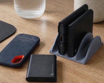 Universellt USB SSD-stativ | Extern hårddiskhållare för skrivbordsorganisation