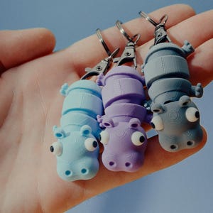 3D Printed Animal Keychain: Articulated Fidget Toy - PLA - Etsy