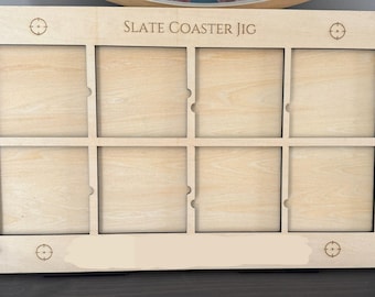Xtool S1 4" Square Slate Coaster Jig - Digital Download