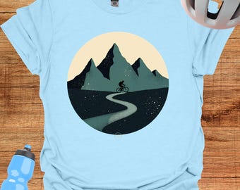Mountain Biking T-Shirt | Unisex Softstyle Cotton Tee