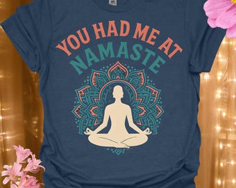 Namaste yoga-T-shirt, uniseks softstyle Mindfulness-T-shirt