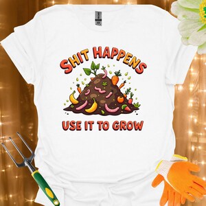 Komposthög Trädgårdshumor T-shirt | Rolig trädgårdsmästaregåva, jordnära meddelandet-t-shirt