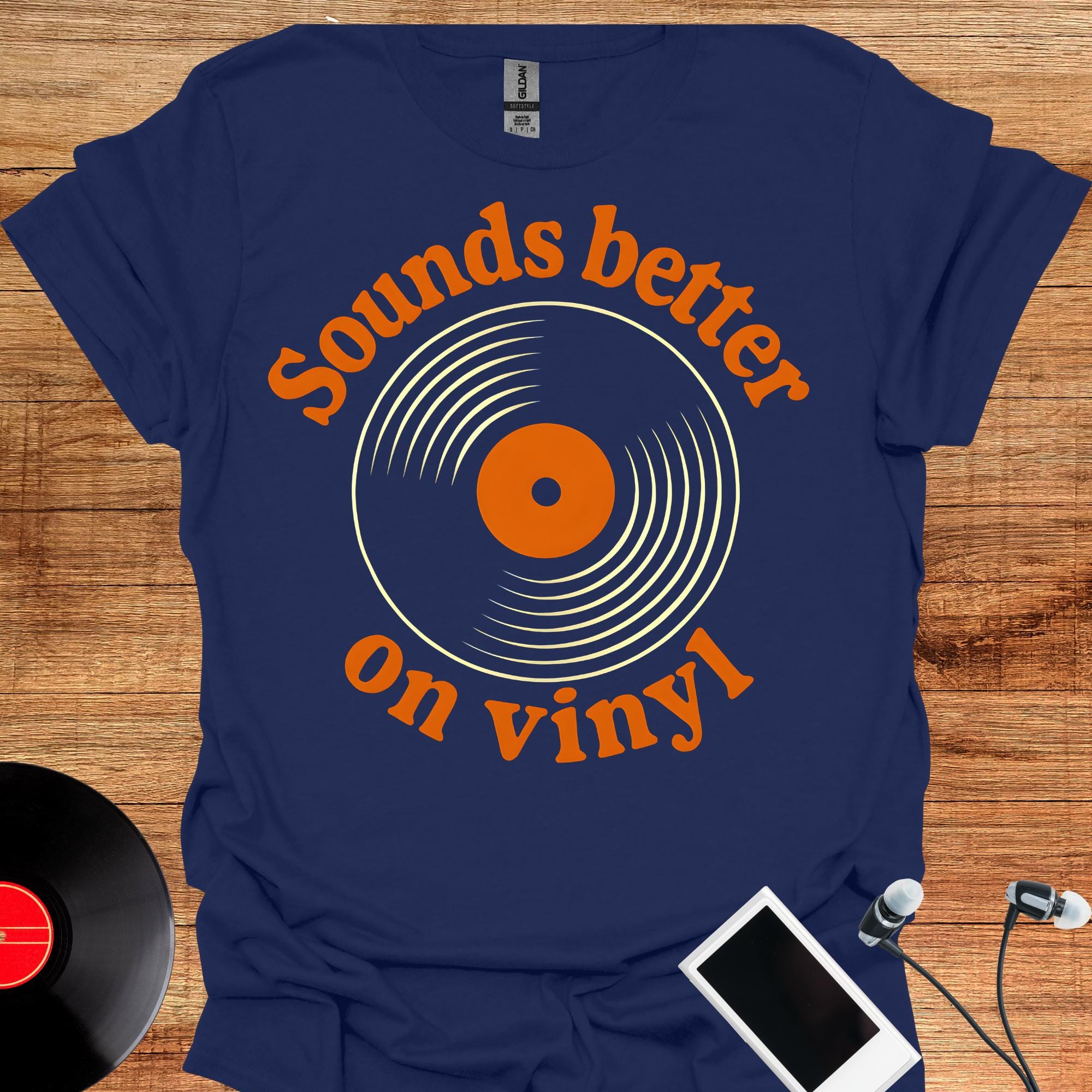 Sounds Better on Vinyl T-shirt, Retro Music Lover Tee - Etsy