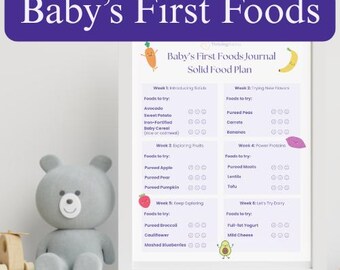 Baby's First Foods Plan für feste Lebensmittel