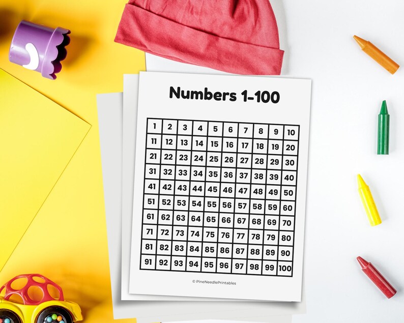 Hundreds Chart Printable Bundle | Numbers 1–100, Reverse 100–1, Blank ...