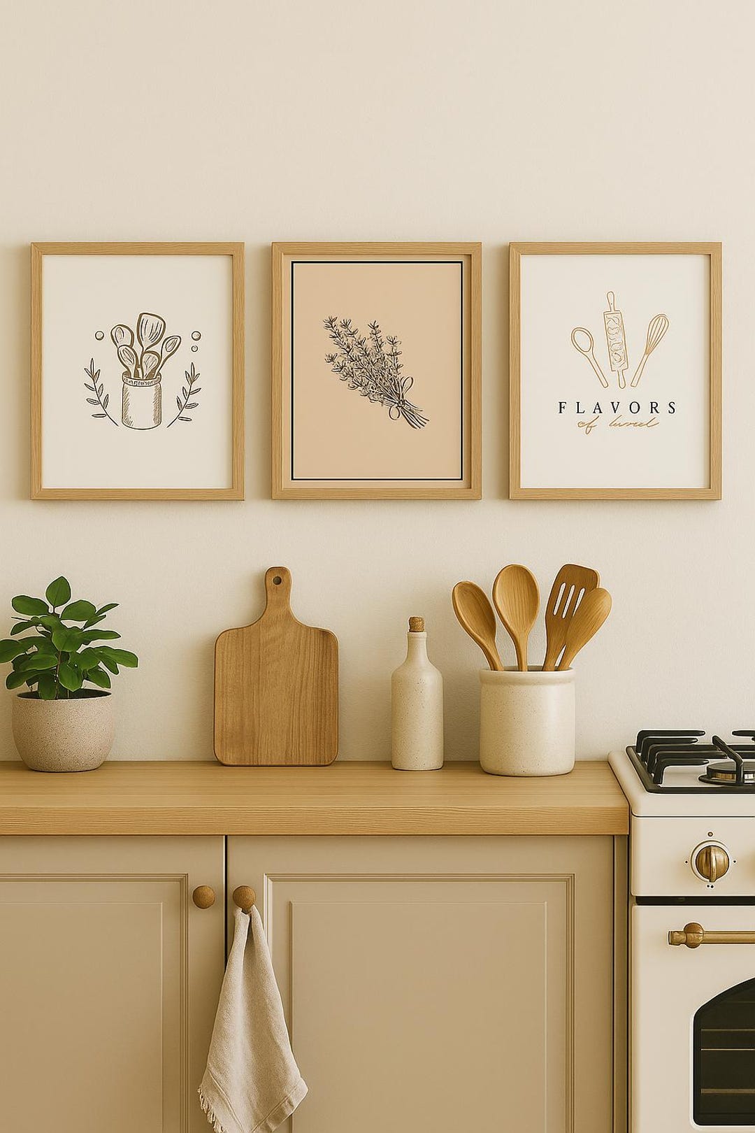 3-piece Kitchen Decor Set – Digital Print Wall Art – Instant Download ...