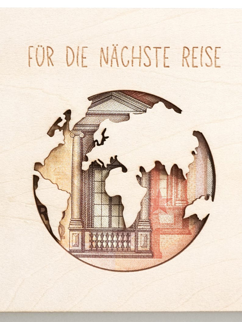 Dinero para regalar en viajes, dinero para viajes, bono de viaje, envoltura de regalos de viaje, regalar un viaje, dinero para vacaciones, dinero para viajar imagen 6