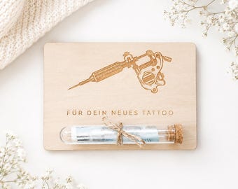 Vale para tatuaje, regalo en efectivo para un tatuaje, regalo de tatuaje, presente de tatuaje, idea de regalo de tatuaje, idea de regalo de cumpleaños para una persona tatuada