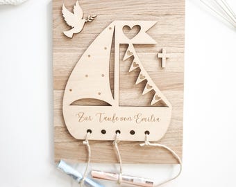 Regalo de dinero personalizado para bautizo | Dinero de regalo personalizado para bautizo | Regalo de dinero para el bautizo de una niña y un niño | Regalo de bautizo para ahijado/a