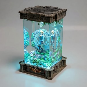 Lámpara de resina de Zelda hecha a mano, luz nocturna LED de Breath of the Wild, regalo para gamers imagen 2