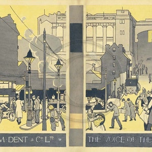 Birmingham UK, England, Voice Of The City, Lifestyle, Illustration, 1920s Print