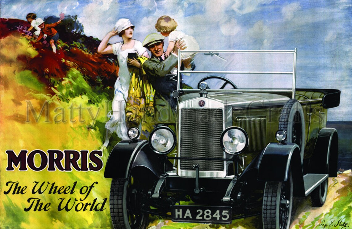Morris Cars, Morris Motors, Morris Classic Car, Vintage Advertising