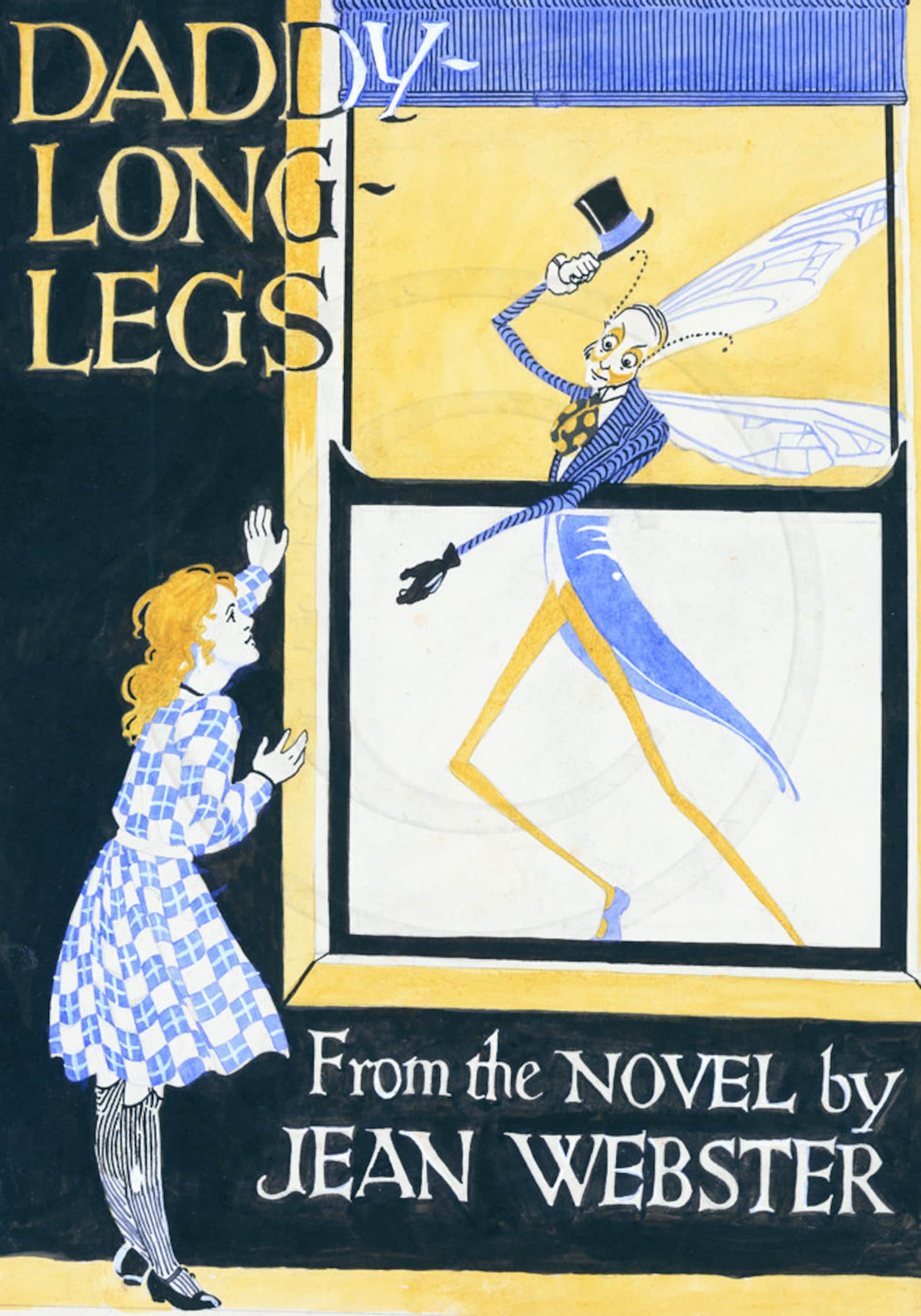 Daddy Long Legs Jean Webster Novel Art Deco Print | Etsy
