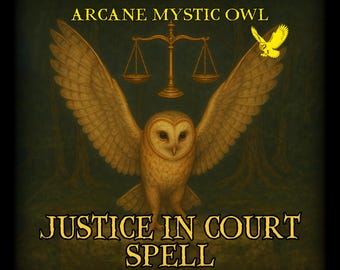 Justice Court Spell, Win Legal Favor (Personalized Spiritual Ritual)