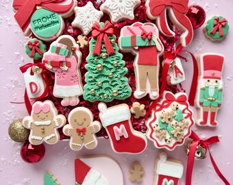 Danis Drip - Weihnachtskollektion –Cookie Cutter & Stempel Nussknacker Santa Claus Milch Schneeflocke Weihnachtsbaum Weihnachtskugel Lebkuch
