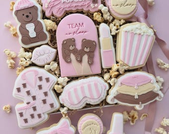 Danis Drip -  Übernachtungsparty Motive – Cookie Cutter & Stempel (STL) (Teddy, Lippenstift, Schlafmaske, Popcorn, Kissenstapel, Pyjama)