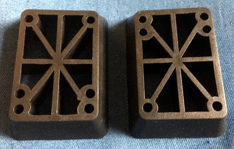 BLOCK RISERS Truck Risers 1 Inch Hard Risers Skateboard Long Board - Etsy