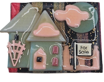 Vintage Lucinda House Pins For Sale Real Estate Whimsical 3D Art Brooch Pin