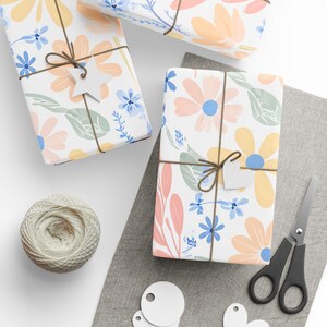 Blumen Geschenkpapier, umweltfreundliche Verpackung Blätter, Geburtstag Verpackung, Urlaub Geschenkverpackung, Party Dekoration, handgemachtes Papier