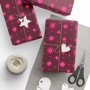 Colorful Gift Wrap Starry and Vibrant Birthday Wrapping Paper for Any Occasion & Party Supplies