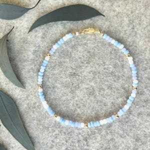 Periwinkle Confetti Anklet