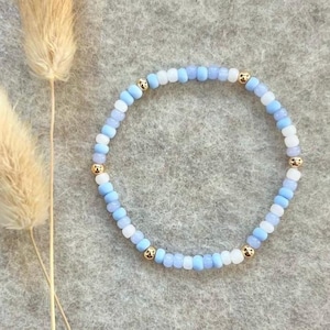 Periwinkle Confetti Stretch Bracelet