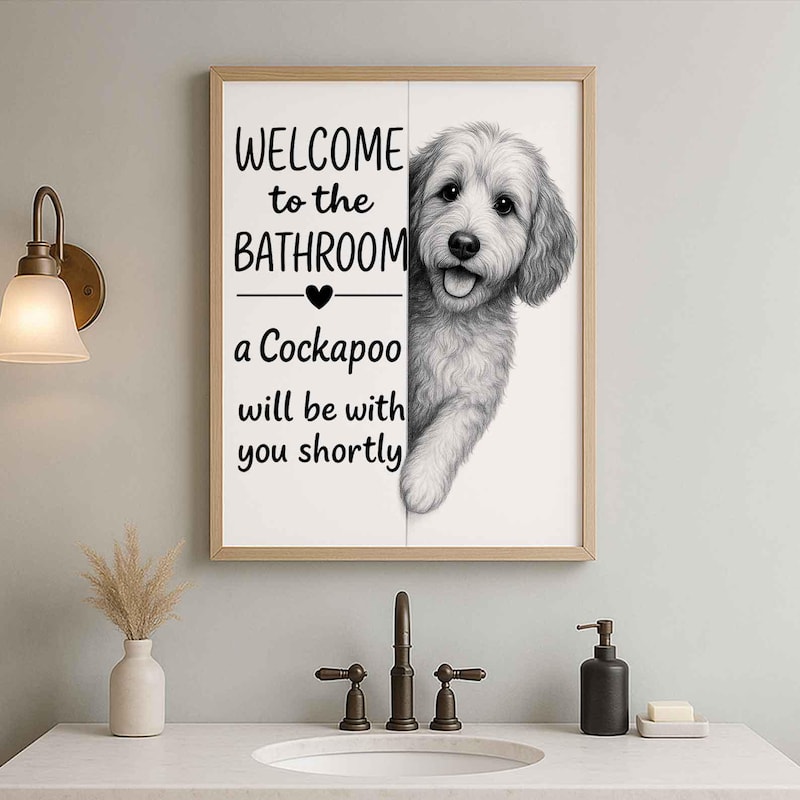 Toilet Prints Cockapoo - Etsy