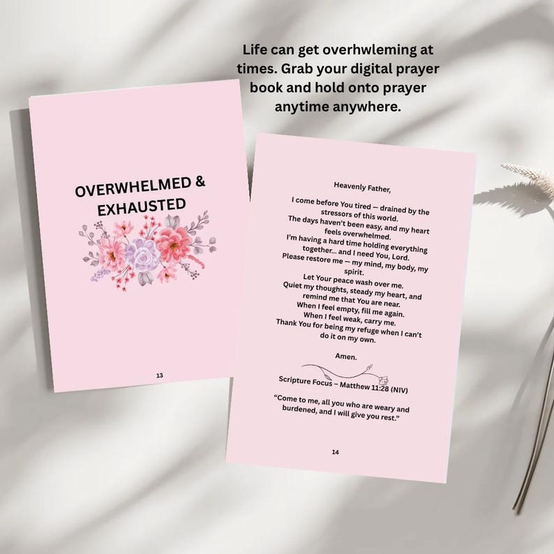 75-Page Guided Prayer Book for Women | Digital Devotional for Peace, Anxiety, Healing & Faith Growth image 5