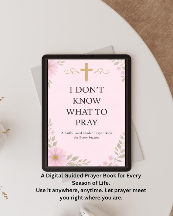 75-Page Guided Prayer Book for Women | Digital Devotional for Peace, Anxiety, Healing & Faith Growth
