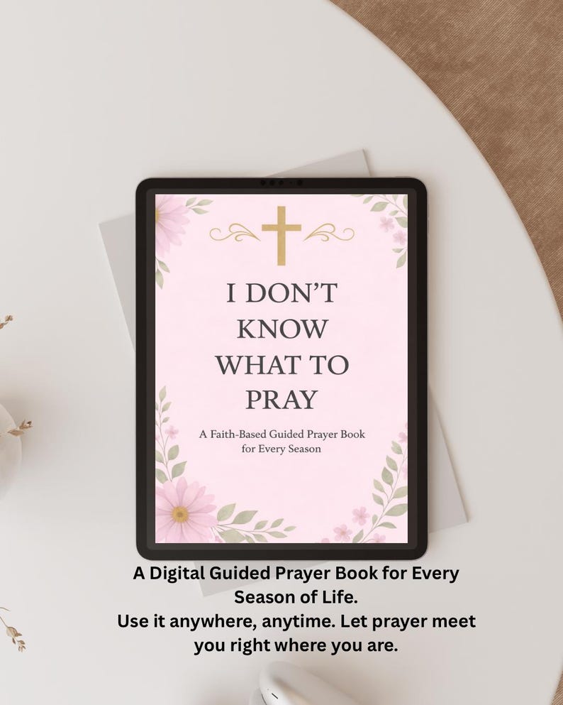 75-Page Guided Prayer Book for Women | Digital Devotional for Peace, Anxiety, Healing & Faith Growth image 1
