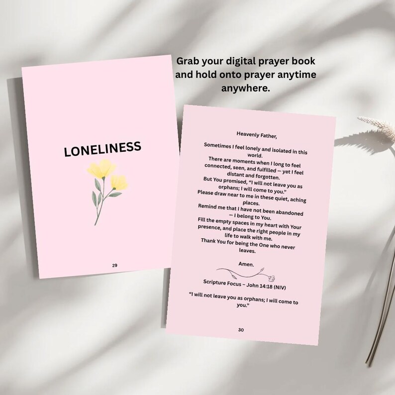 75-Page Guided Prayer Book for Women | Digital Devotional for Peace, Anxiety, Healing & Faith Growth image 6