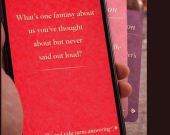 Couples Conversation Cards - Intimacy & Connection Date Night Game (Digital Download)