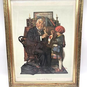 Norman rockwell the doctor and the doll - Etsy 日本