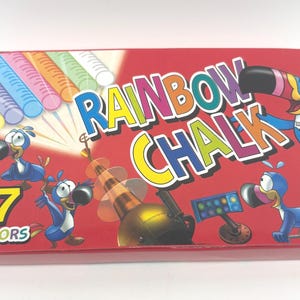 Vintage Kellogg’s Rainbow Chalk 7 Colors (2003) Toucan Sam Froot Loops Promo Display Collectible