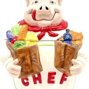 Pig Chef Cookie Jar - Etsy
