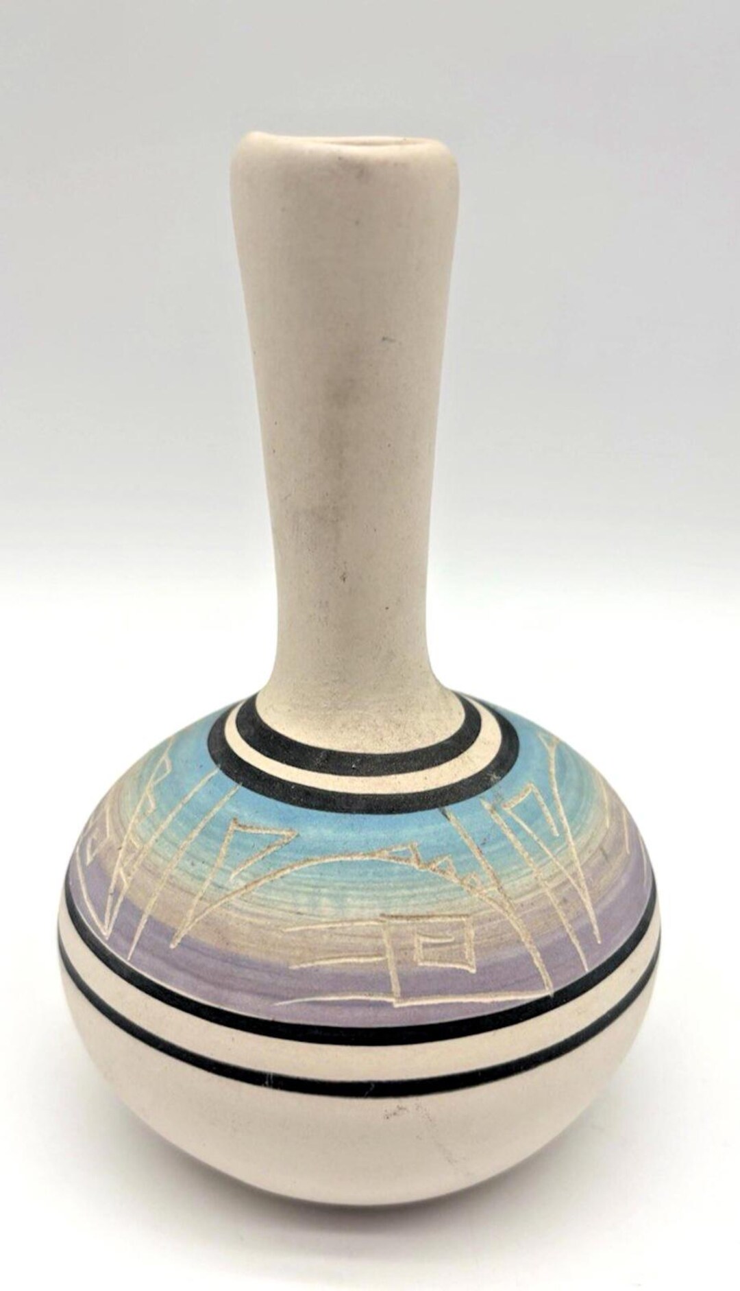 Vintage Studio Pottery Bud Vase Signed & Dated 1985 Hand Thrown - Etsy