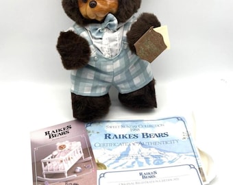 Vintage 1988 Raikes Bears Sweet Sunday Collection Limited Edition 146/750 Teddy Bear