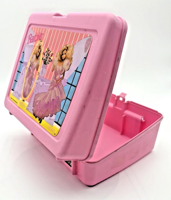 1990's Barbie Pink Mirror Plastic Lunchbox Mattel/thermos Brand - Etsy