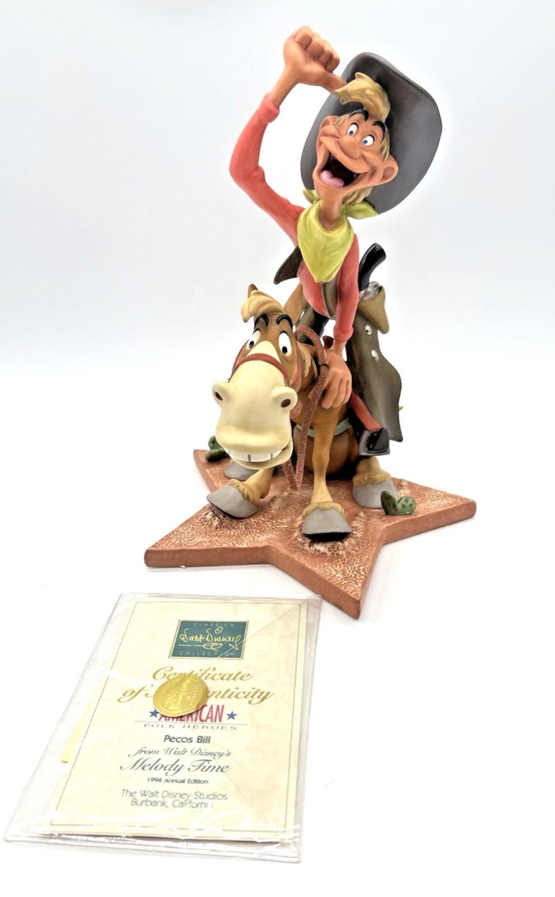 WDCC Walt Disney Classics “pecos Bill & Widowmaker” 1994 American Folk ...