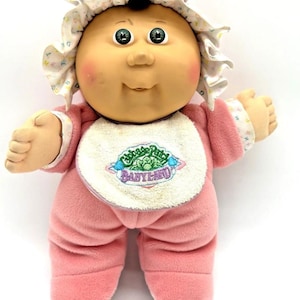 Vintage Cabbage Patch Babyland Puppe Pink Sleeper Plüschstoff Softbody 1980er Jahre