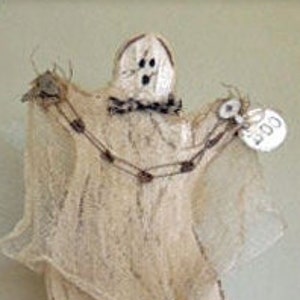 Primitive Rustic Wooden Ghost Shelf Sitter e- Pattern