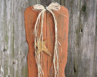 Primitief rustiek X-Large houten oppas met pompoenporch e-patroon