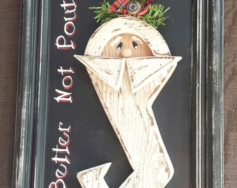 Primitief rustiek houten kerstdecor e-patroon