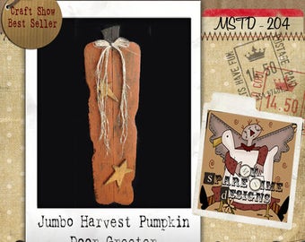 Wood Pumpkin Pattern, Primitive Halloween Pattern, Primitive Fall Pattern,  Pumpkin , Primitive Pumpkin