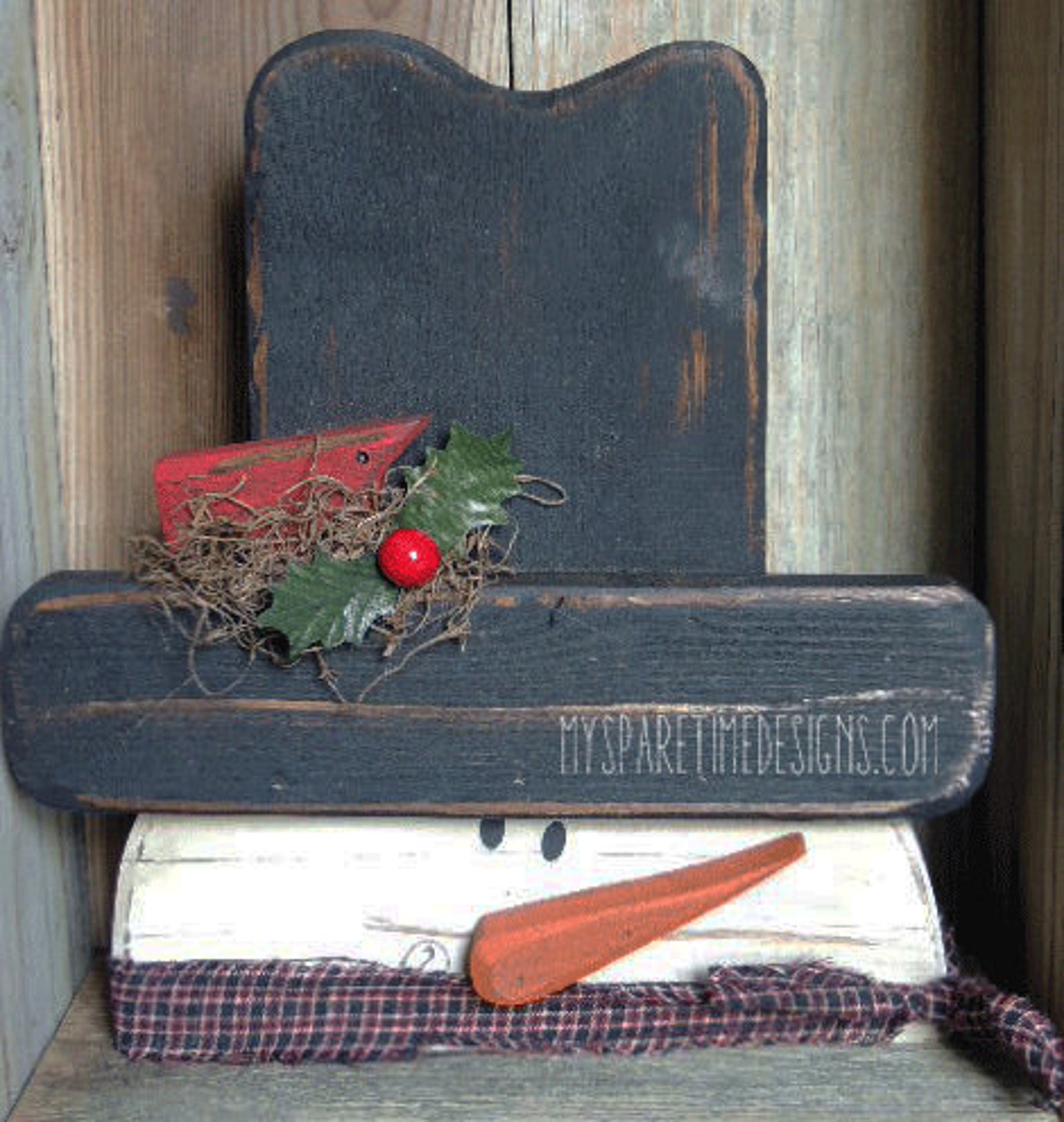 Primitive Snowman Pattern, Primitive Snowman, Primitive Wooden Snowman