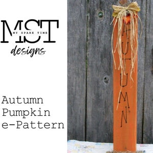 Wooden Rustic Farmhouse Pumpkin e-Pattern