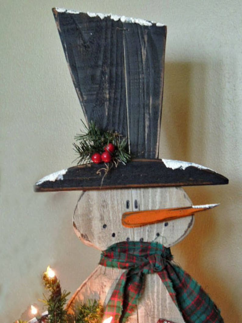 Snowman Pattern Wooden Snowman Primitive Snowman Pattern | Etsy